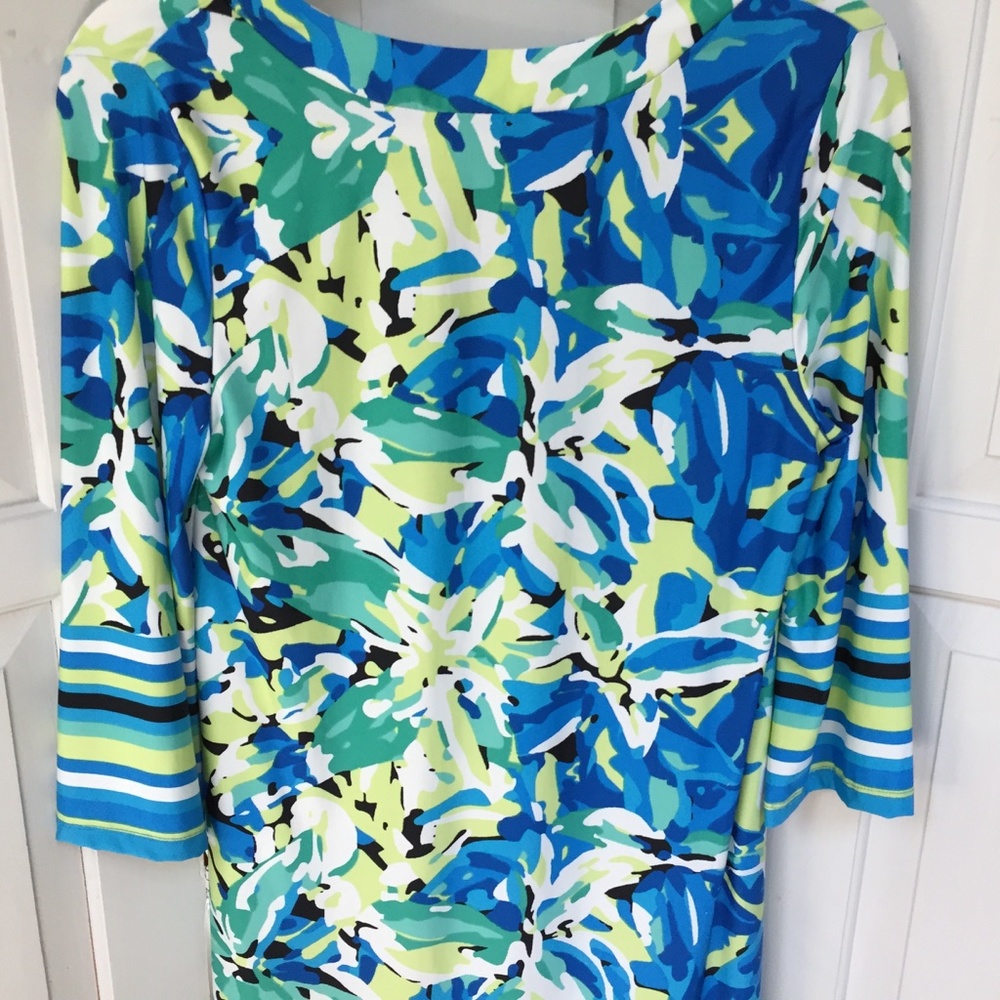 Sandiva Blue & Green Dress Coverup - Picture 13 of 14